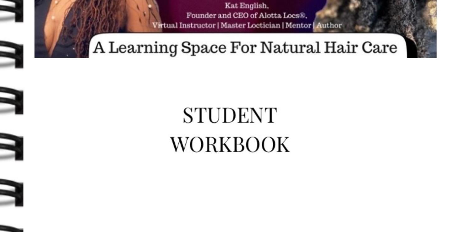 PDF WORKBOOK: HEALTHY HAIR and LOC FOUNDATIONS