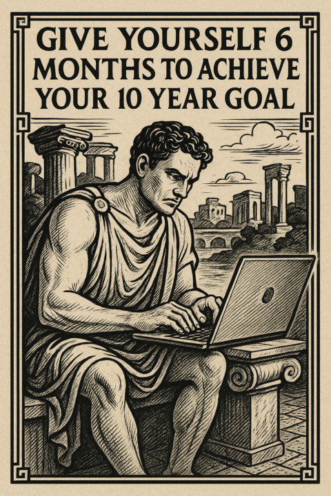 Give yourself 6 months to achieve your 10 year goal