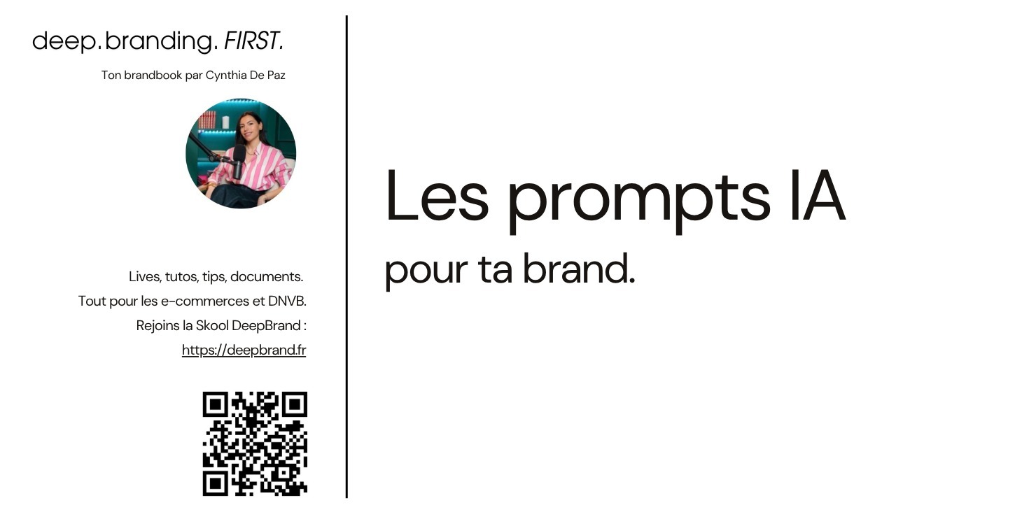 Les prompts IA pour ta brand