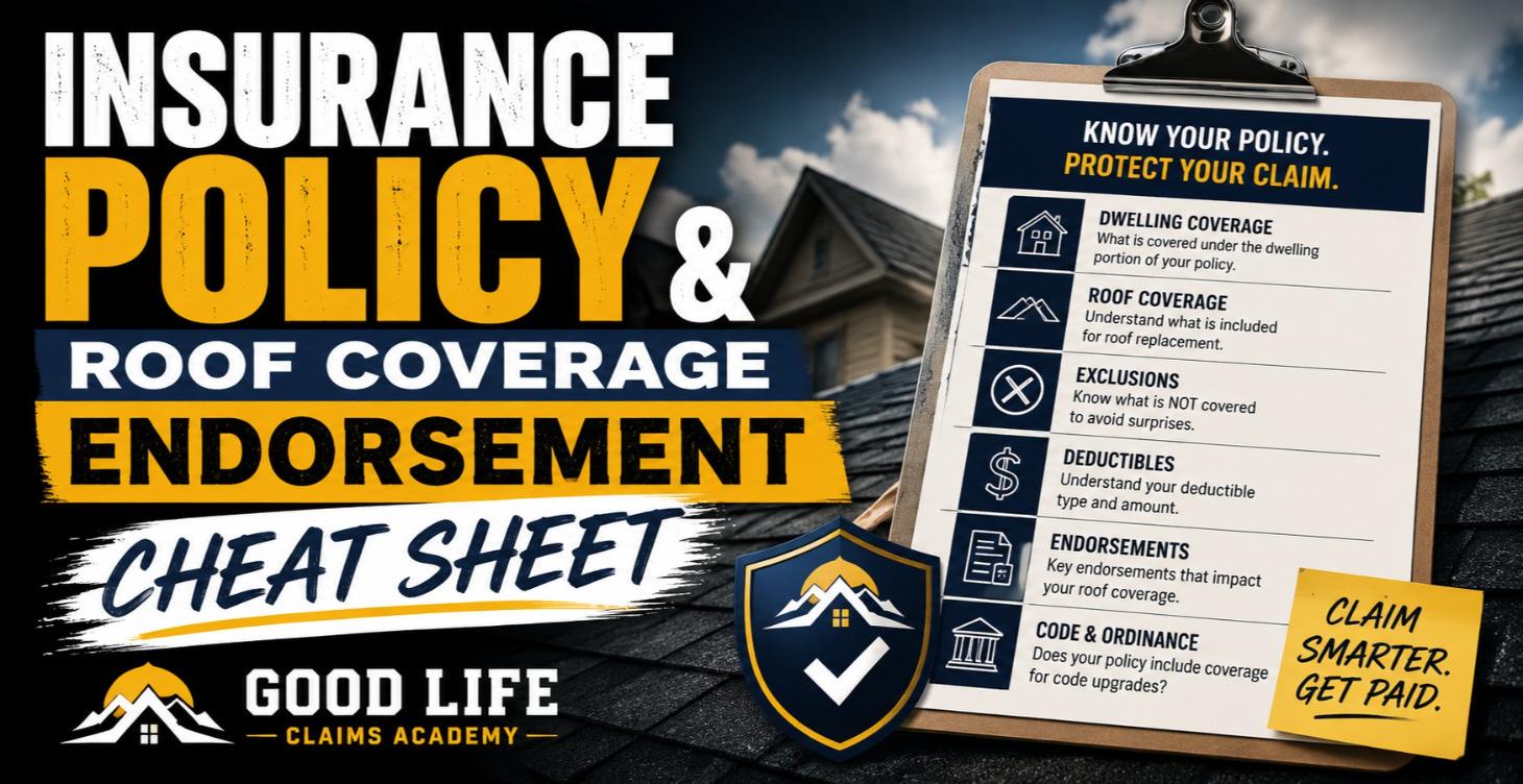 Insurance Policy & Roof Coverage Endorsement