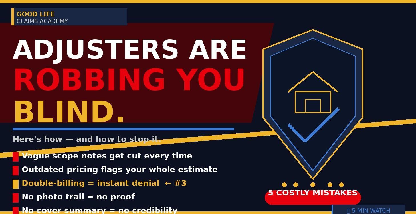Adjusters are Robbing you blind!