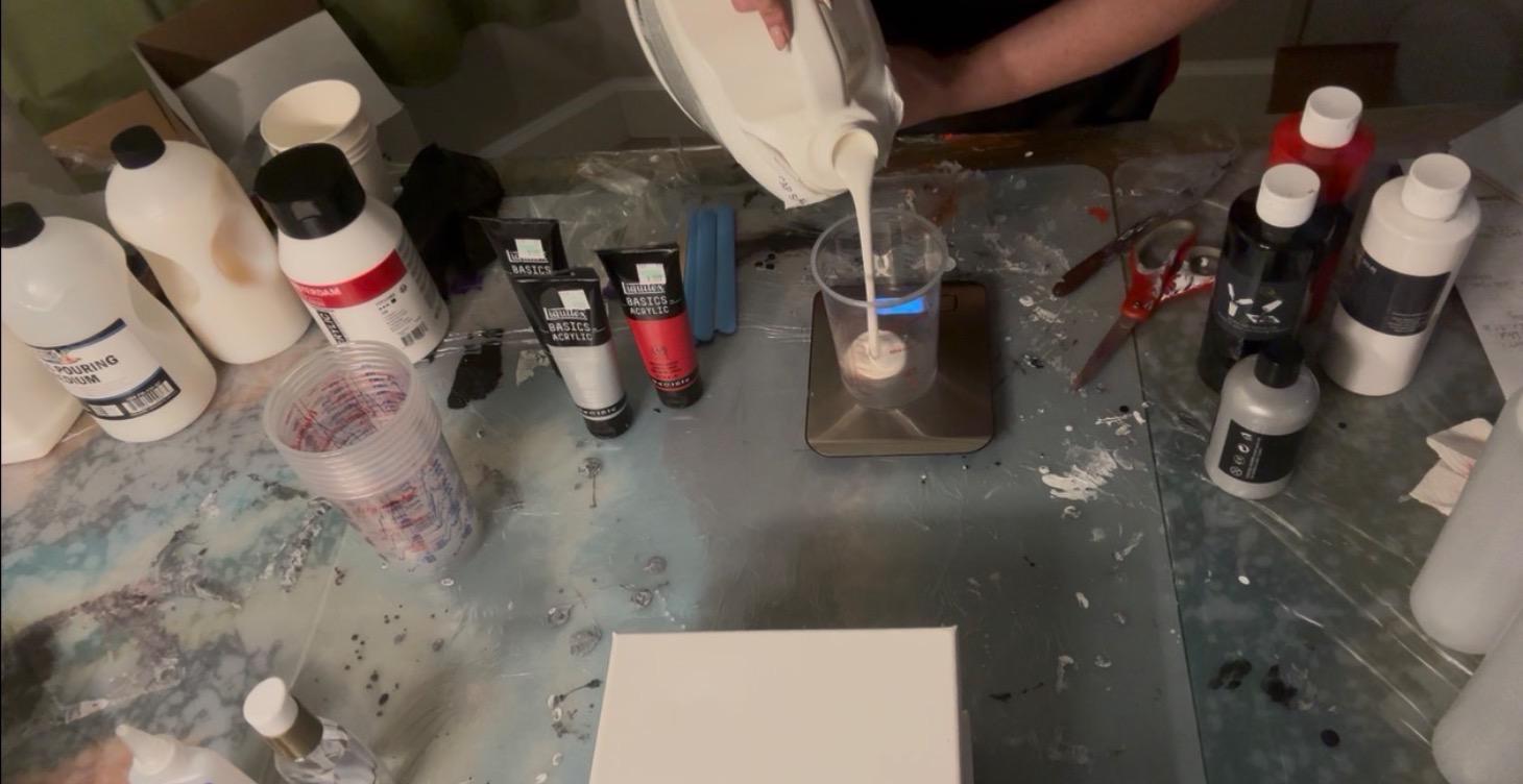 Mixing Paint with Medium