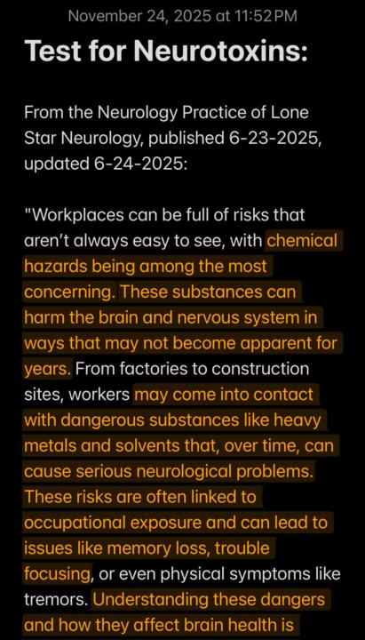 Received Test Results this Afternoon !