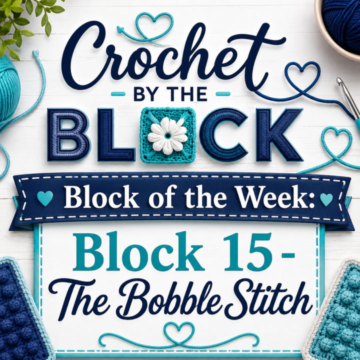 🧶 Block of the Week: Block 15 – The Bobble Stitch!