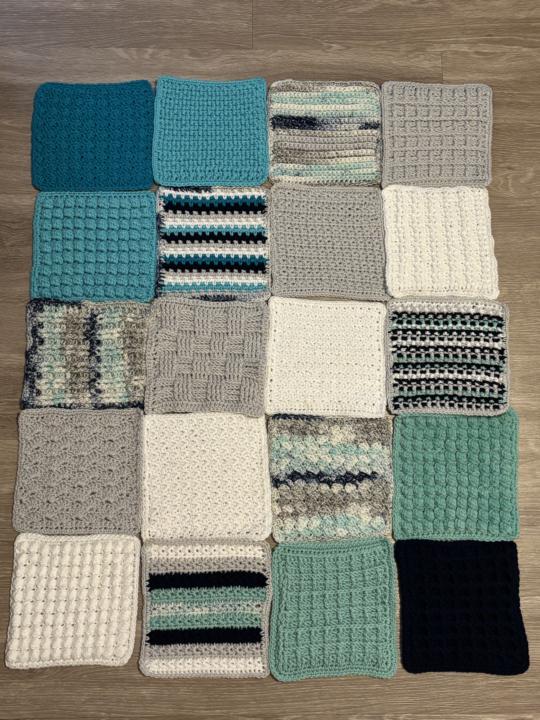 My blocks are done and ready to assemble