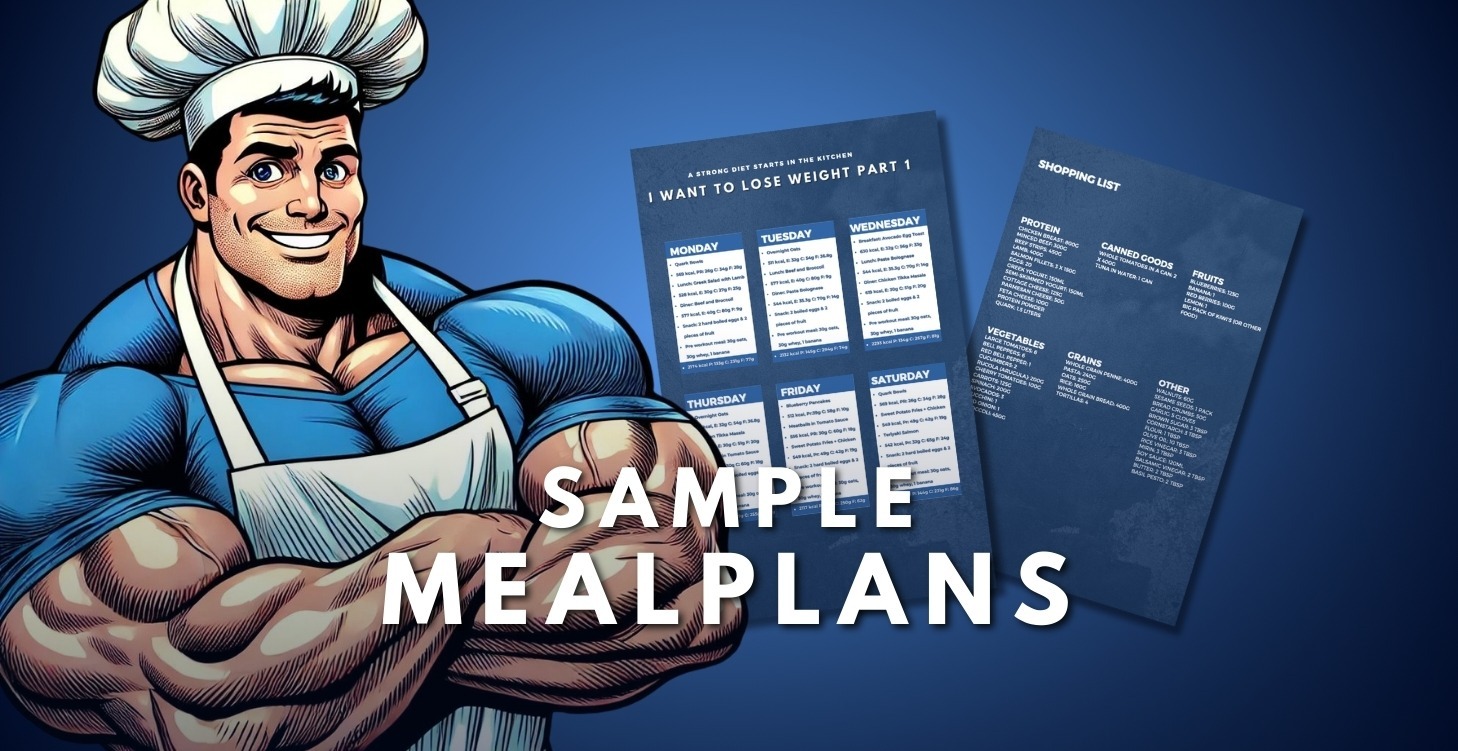 3: Sample meal plans with shopping list