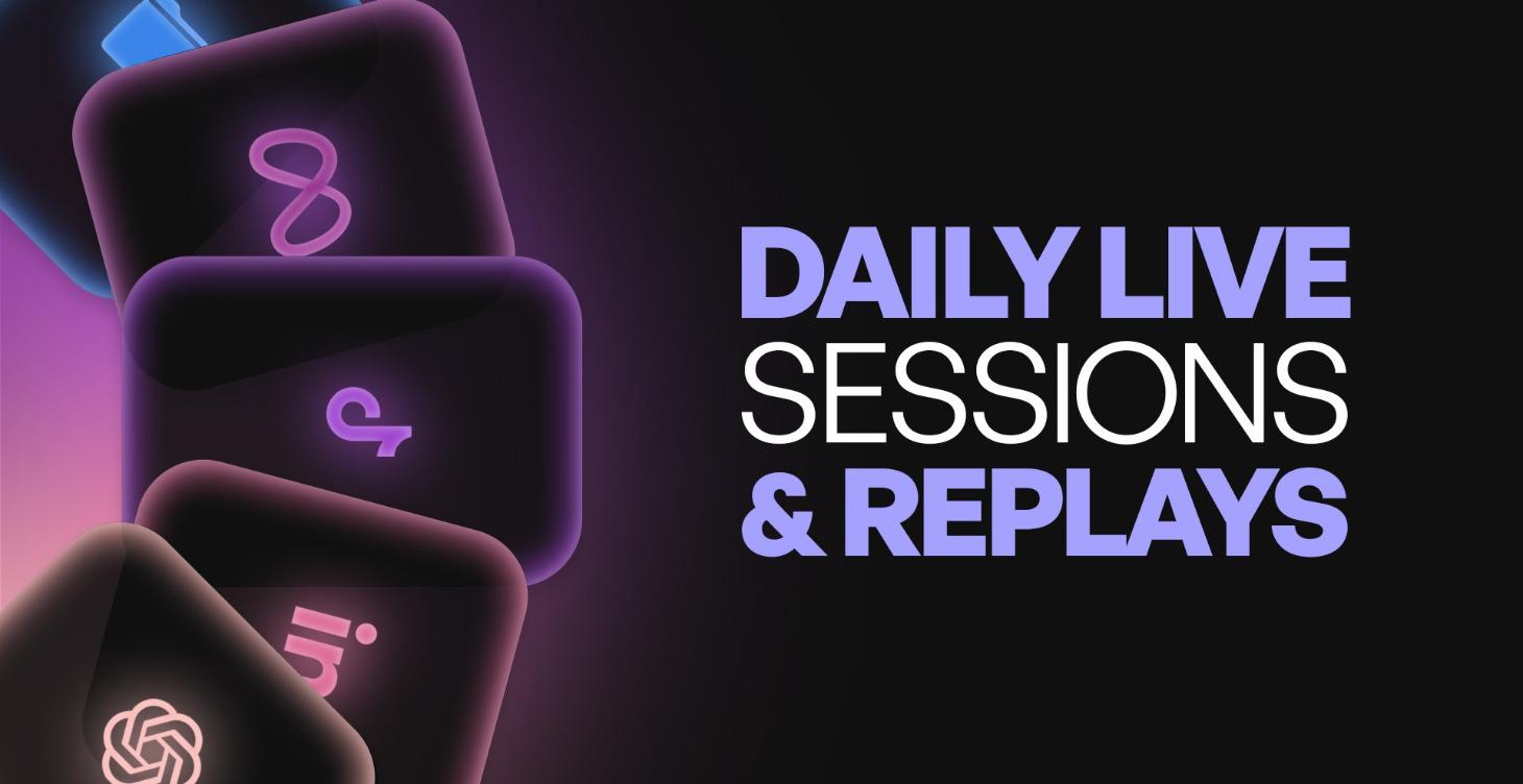 Daily Live Sessions & Replays
