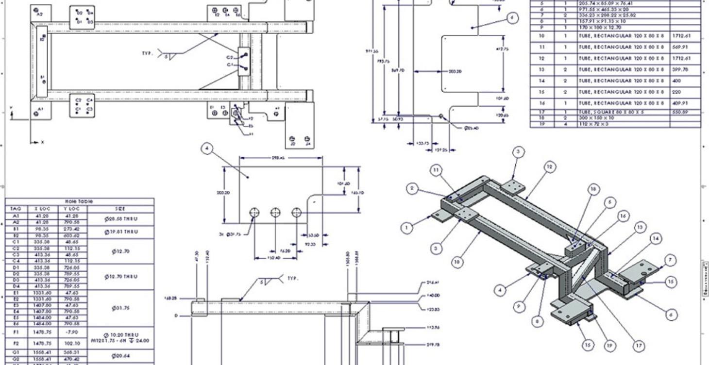 Reading fabrication drawings