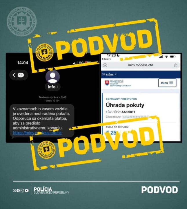 🚨 Radar hrozieb: Falošné SMS o neuhradenej pokute za auto