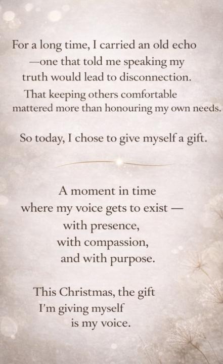 I choose…