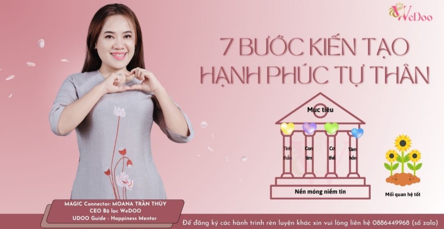 7 BƯỚC KIẾN TẠO HẠNH PHÚC TỰ THÂN