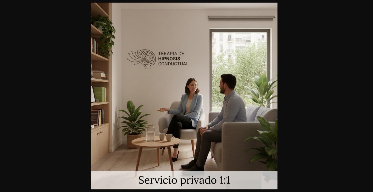 Servicio Hipnoterapia Rápida 1:1 consulta Privada