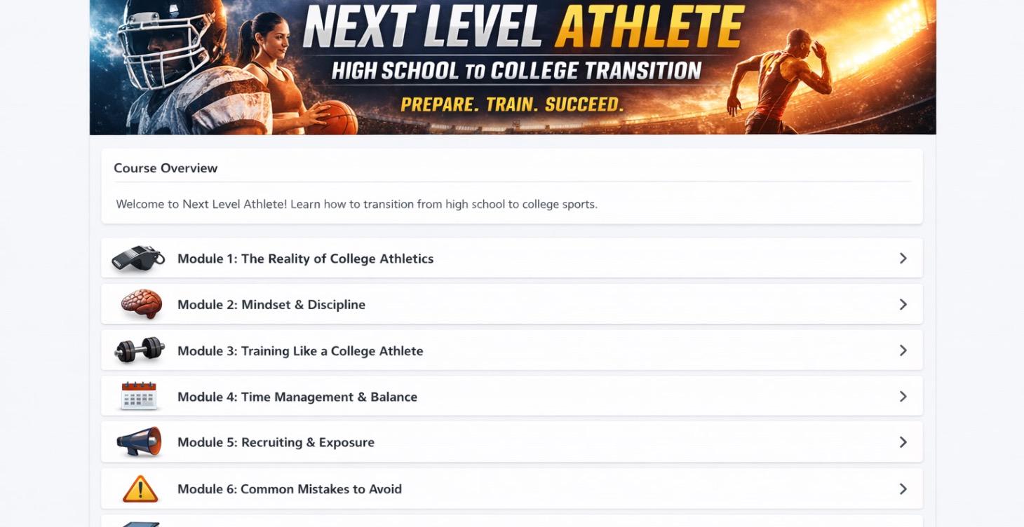 Next Level Athlete: High School to College