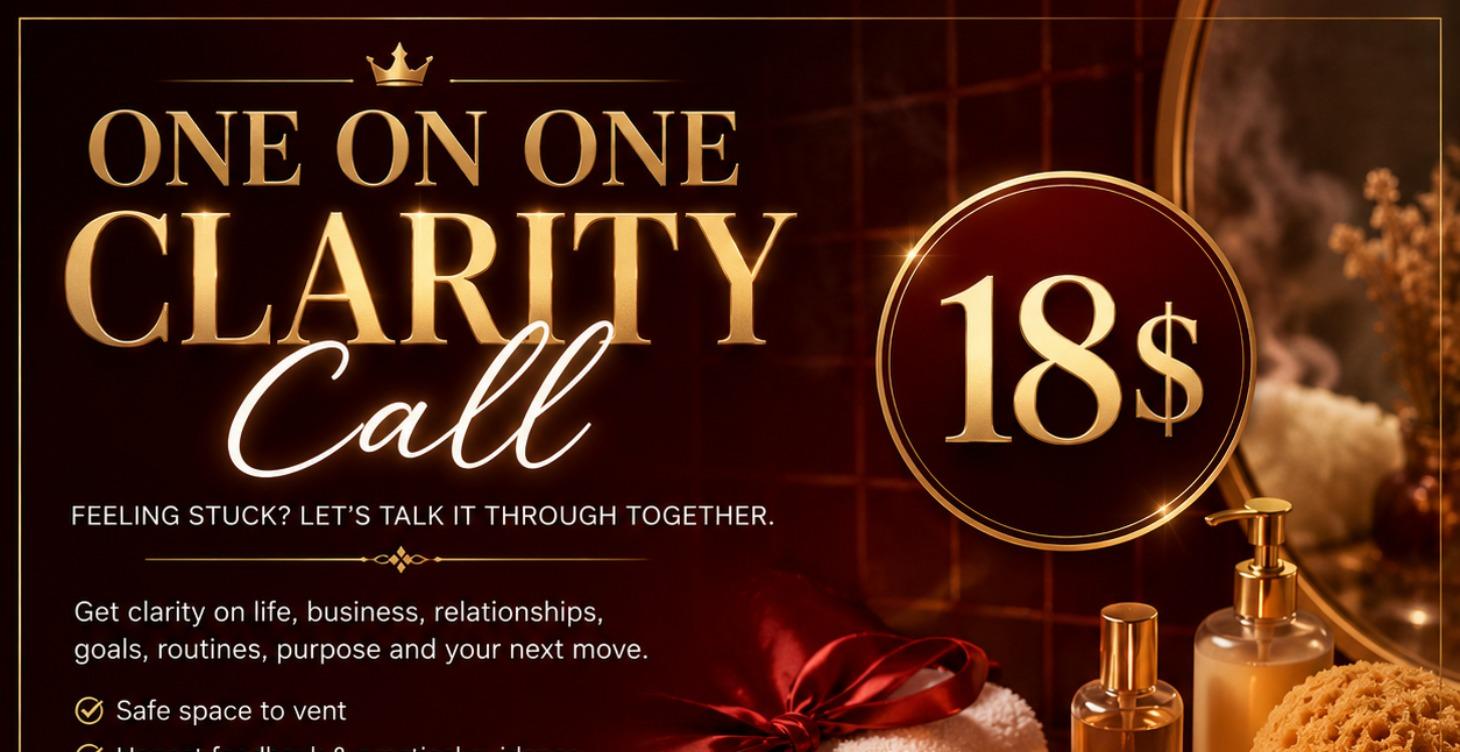 One on One 30 minute clarity call