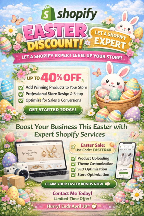 Easter discount from my expert 