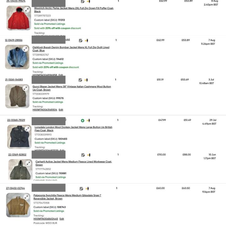 Sales of the quarter