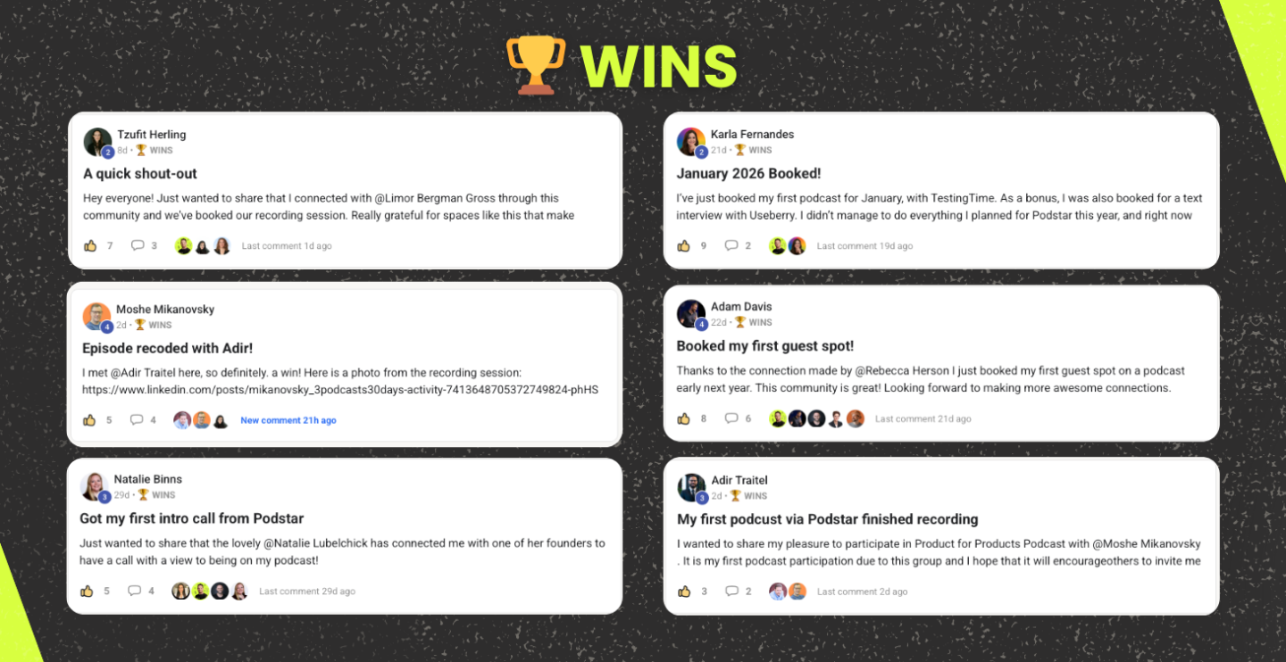 PodStar - Speak on Podcasts🎙️