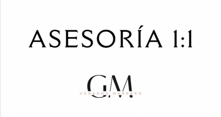 Asesoría 1:1 con Gerardo