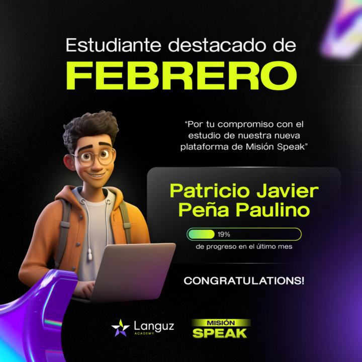 Reconocimiento del estudiante de FEBRERO de 2025