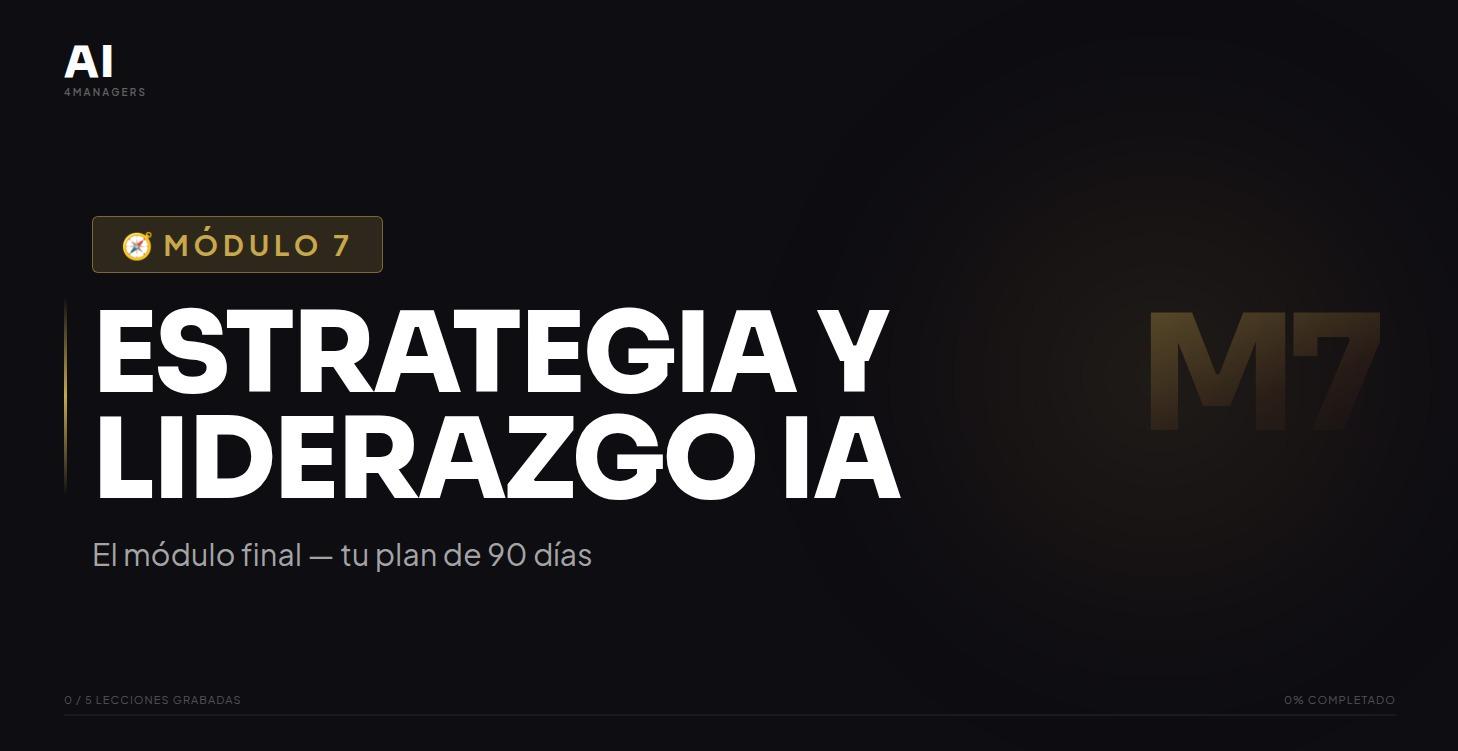 Módulo 7 — Estrategia y Liderazgo IA