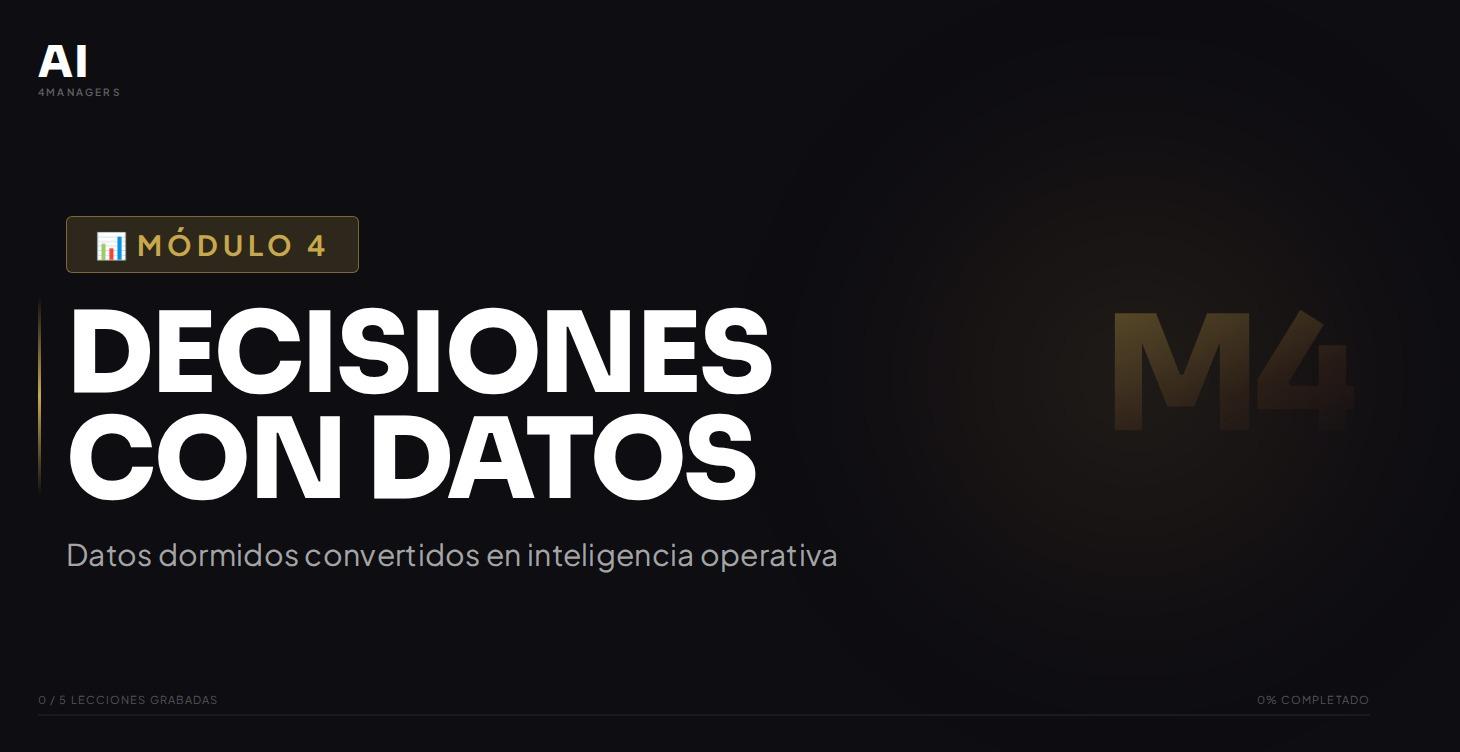 Módulo 4 — Decisiones con Datos