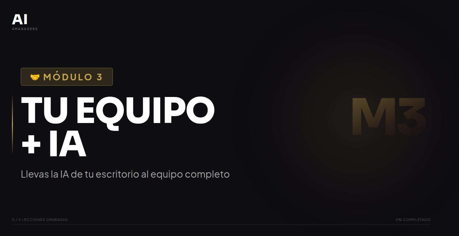 Módulo 3 — Tu Equipo + IA