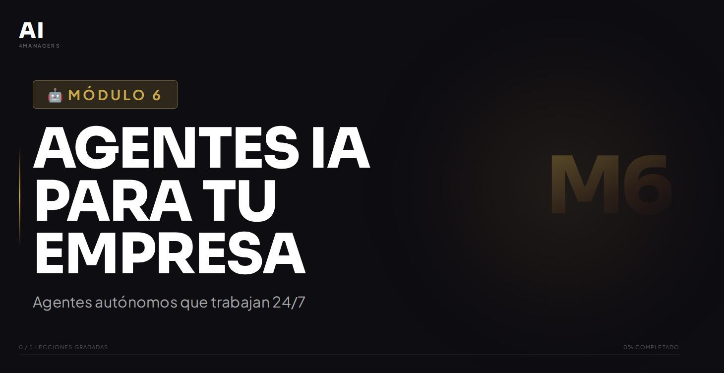 Módulo 6 — Agentes IA para tu Empresa