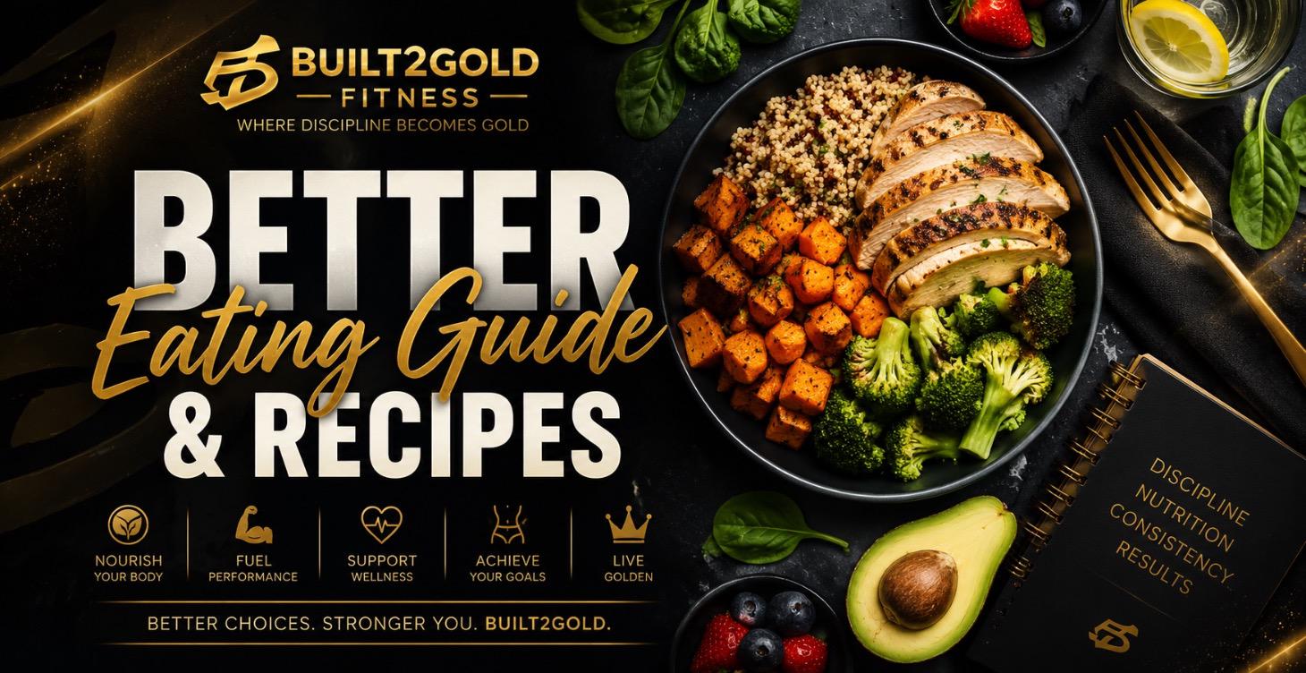 Built2Gold Better Eating Guide and Recipes🥘🍝