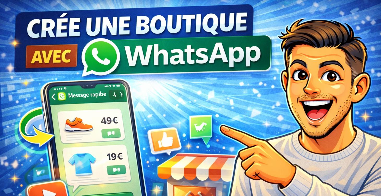 Crée une boutique avec WhatsApp facilement
