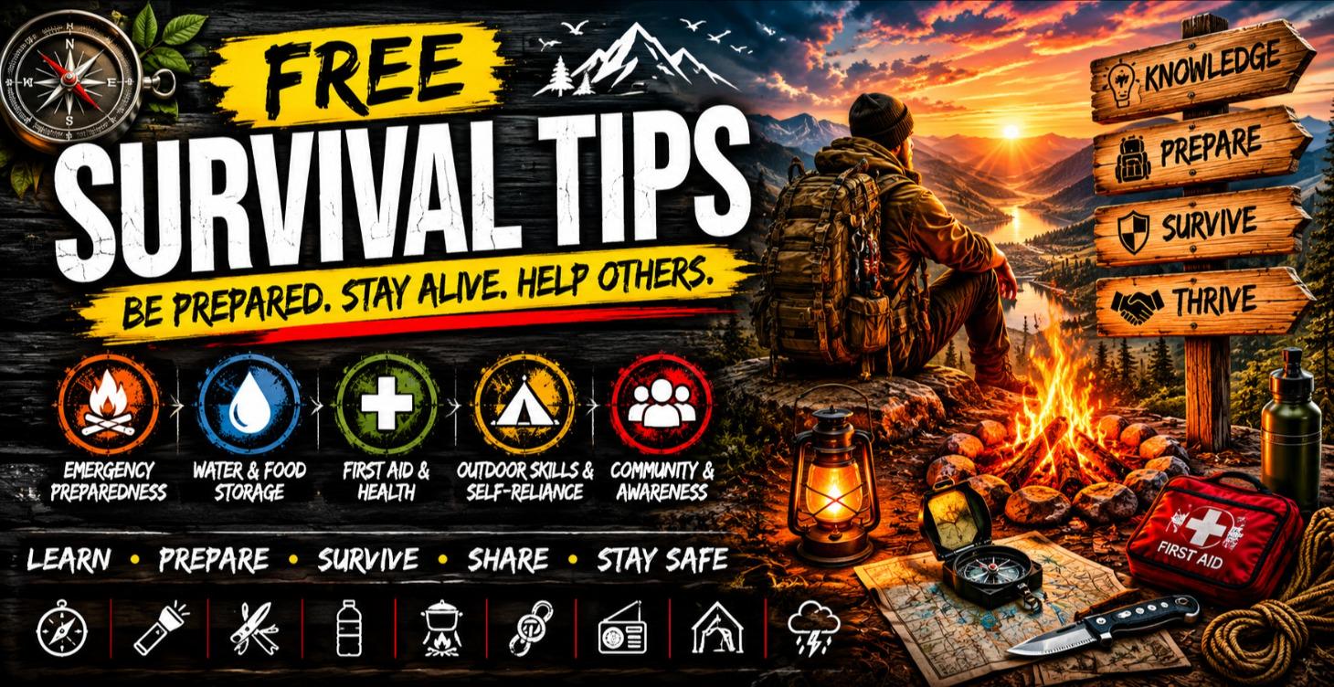 Free survival tips