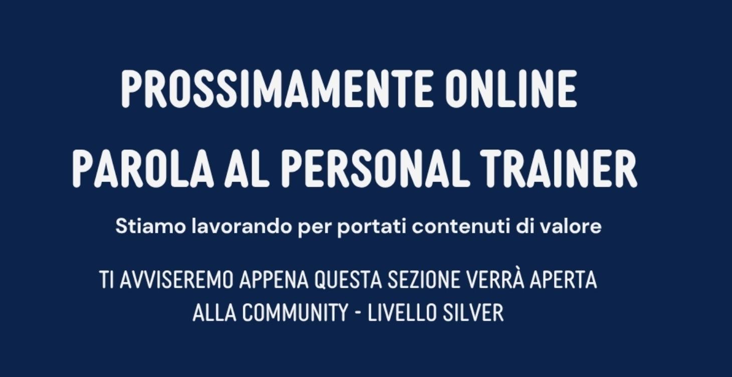 Parola al Personal Trainer