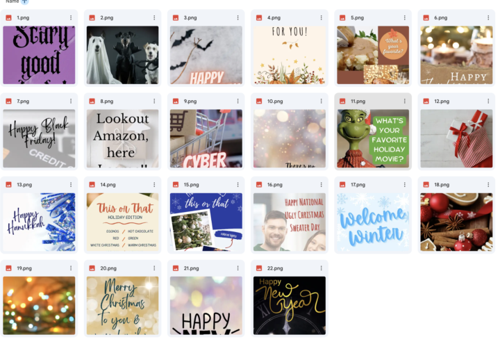 Post list for you for December