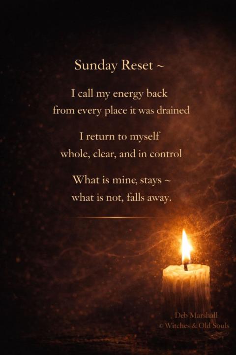 Sunday reset 