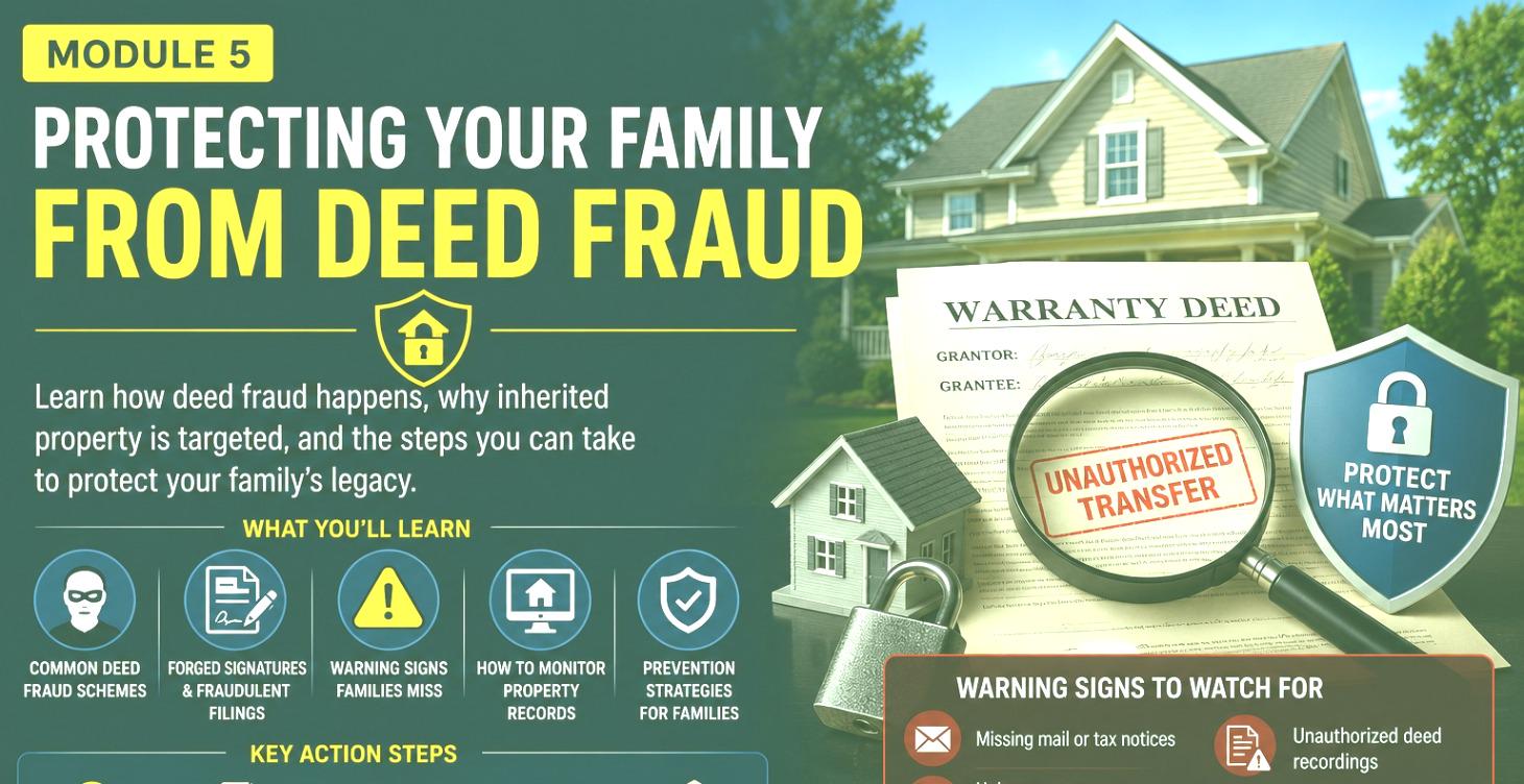 Module 5 — Protecting Your Family from Deed Fraud