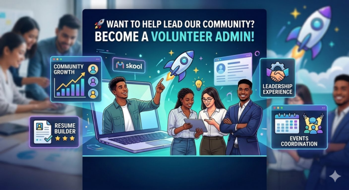 🚀 Want to help lead our community? (Volunteer Admin Role)