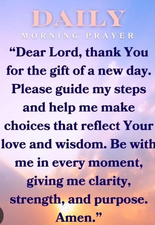 Daily prayer 