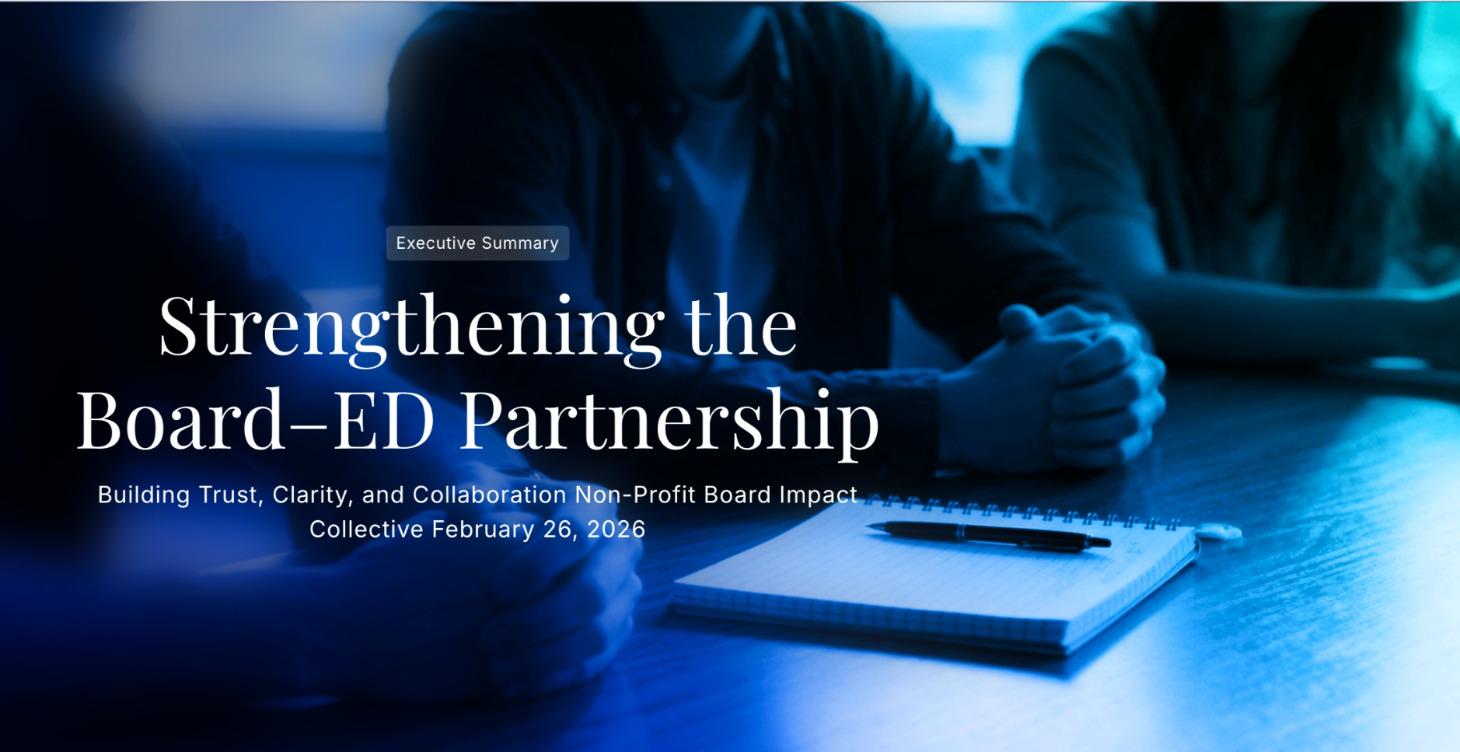 Exec. Summary: Strengthening Board-ED Relations
