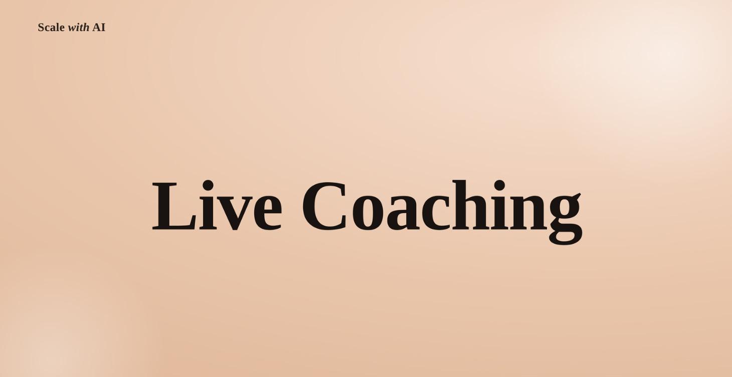 Live coaching Archive
