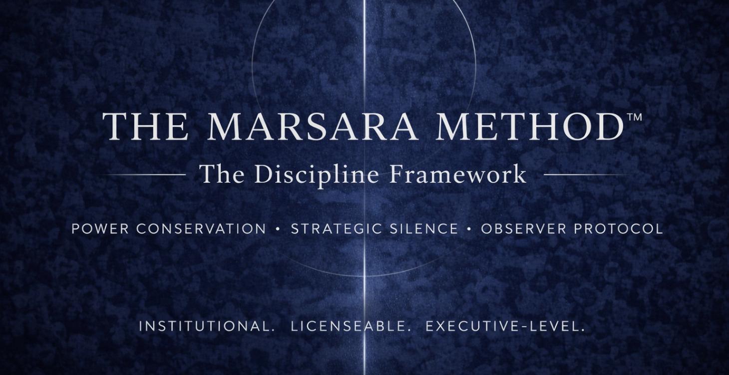 The Marsara Method™ — The Discipline Framework