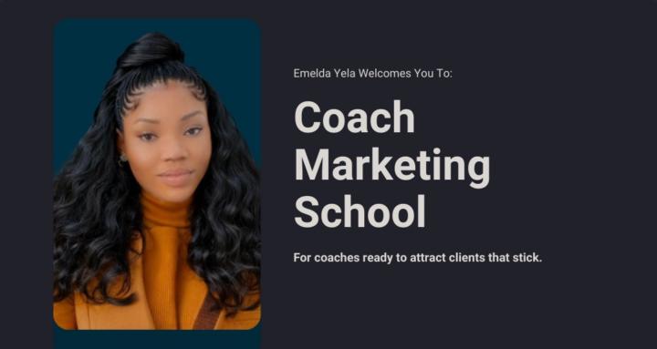 Coach Marketing School