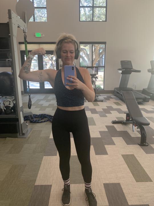 Upper body day. Didn't feel like it but glad I did it!! 