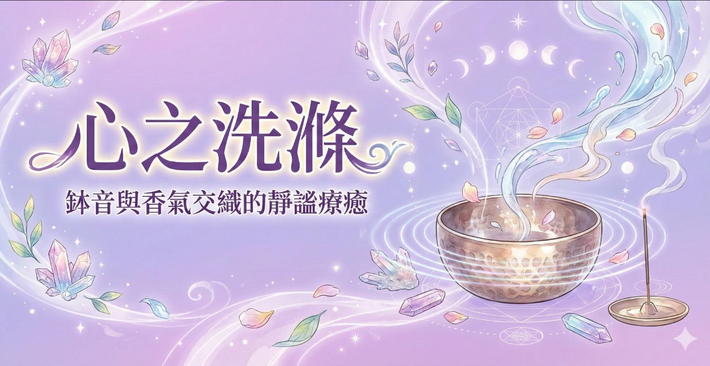 【心之洗滌】缽音與香氣交織的靜謐療癒