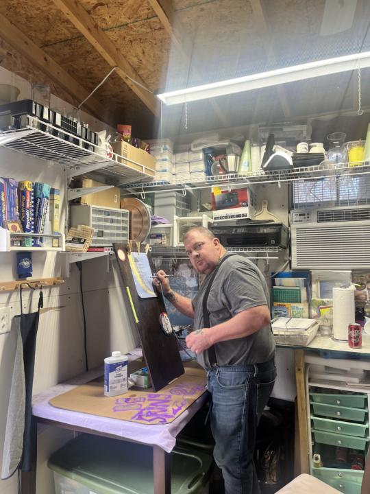 Painting a fountain ( airbrush )