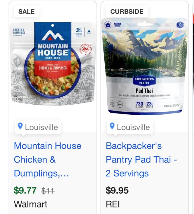 Packing your food 