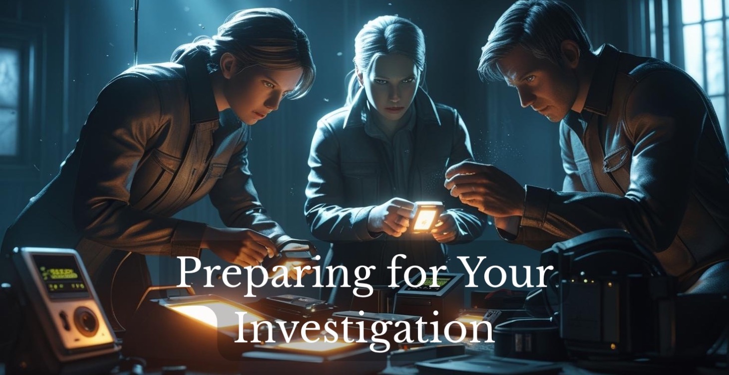 Preparing for Your Investigation