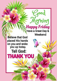 FRIDAY BLESSINGS AND PRAYERS
