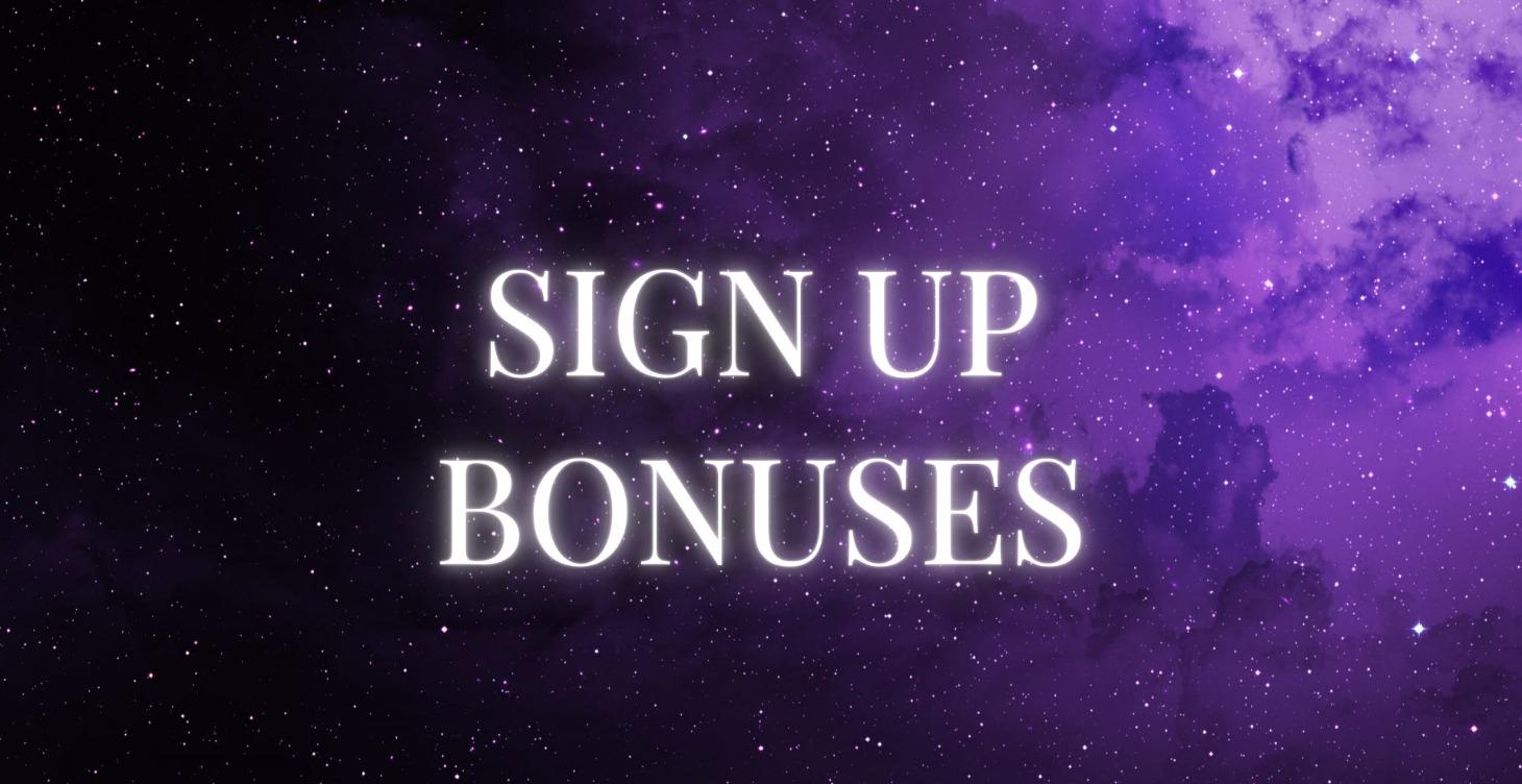 SIGN UP BONUS RESOURCES🔥