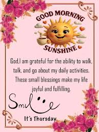 THURSDAY BLESSINGS AND PRAYERS