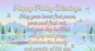 FRIDAY BLESSINGS AND PRAYERS