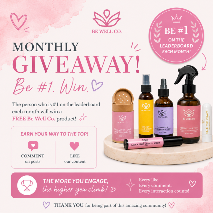 FREE BE WELL PRODUCTS! 